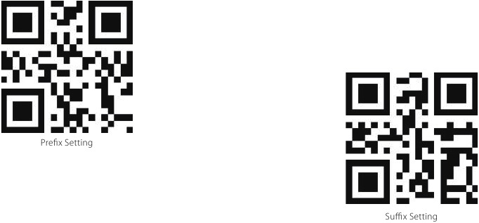 Inateck - BCST-73 - Setting for Prefix/Suffix - Step 1 Setting for Prefix/Suffix - Step 1