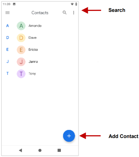 BLU - G90 PRO - Open Contacts Open Contacts