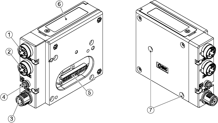 SMC - EX260-SEC1 - Name and function of parts Name and function of parts