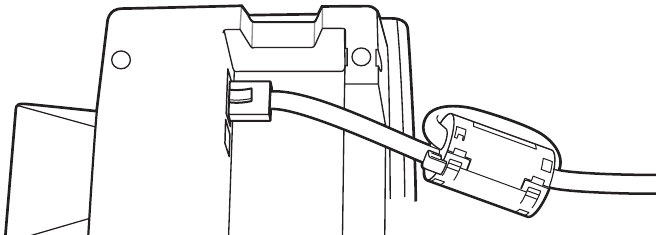 Motorola - MK500 - Route the cable outside the ferrite core Route the cable outside the ferrite core