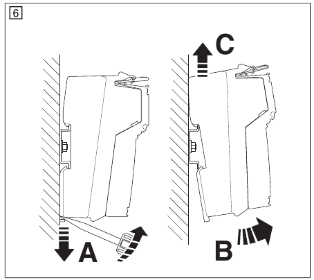Phoenix Contact - ILC 150 ETH - Removing the base Removing the base