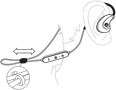 Motorola - Verveloop 2+ - Wearing - Adjusting cable management with a clip Wearing - Adjusting cable management with a clip