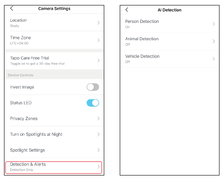 TP-Link - Tapo C325WB - Camera Detection & Alerts - AI Detection Camera Detection & Alerts - AI Detection