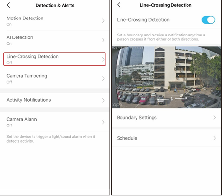 TP-Link - Tapo C325WB - Line-Crossing Detection Line-Crossing Detection