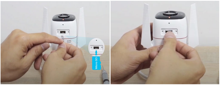 TP-Link - Tapo C320WS - Install a microSD Card - Step 2 Install a microSD Card - Step 2