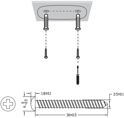 TP-Link - Tapo C111 - Affix Screws Affix Screws