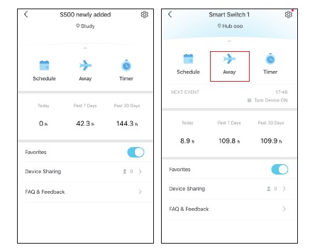 TP-Link - Tapo S500 - Away Mode - Step 1 Away Mode - Step 1