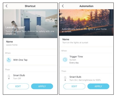 TP-Link - Tapo S500 - Edit based on the routine actions - Step 2 Edit based on the routine actions - Step 2