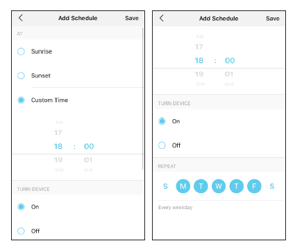 TP-Link - Tapo S500 - Schedule - Step 3 Schedule - Step 3
