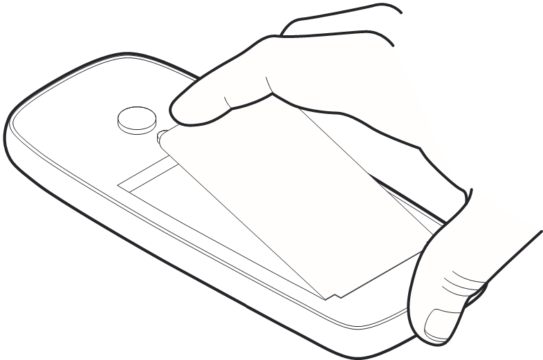 Nokia - 6310 - Insert the SIM and memory card - Step 2 Insert the SIM and memory card - Step 2