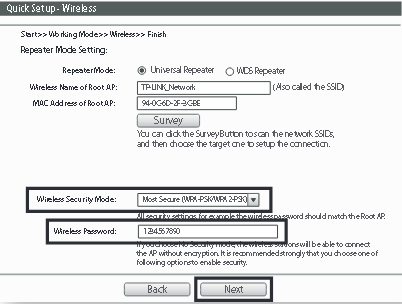 TP-Link - TL-WR710N - Repeater/Client Mode - Step 2 Repeater/Client Mode - Step 2