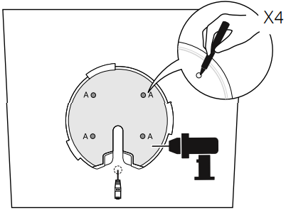 TP-Link - Deco X50-PoE - On the Wall/Ceiling - Step 2 On the Wall/Ceiling - Step 2