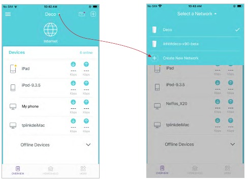 TP-Link - Deco X95 - Create New Networks - Method 1 Create New Networks - Method 1