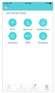 TP-Link - Deco X95 - Dashboard - More features Dashboard - More features