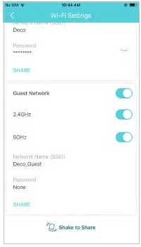 TP-Link - Deco X95 - Wi-Fi Settings - Enable guest network Wi-Fi Settings - Enable guest network