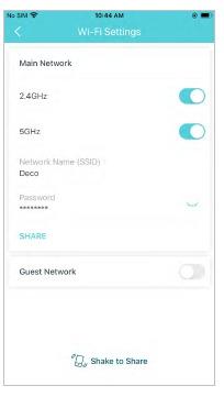 TP-Link - Deco X95 - Wi-Fi Settings - Manage your main network Wi-Fi Settings - Manage your main network