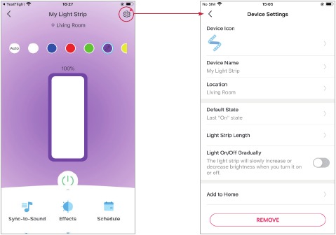 TP-Link - Tapo L930 - Device Status & Settings Device Status & Settings