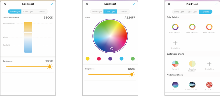 TP-Link - Tapo L930 - Presets Settings Presets Settings