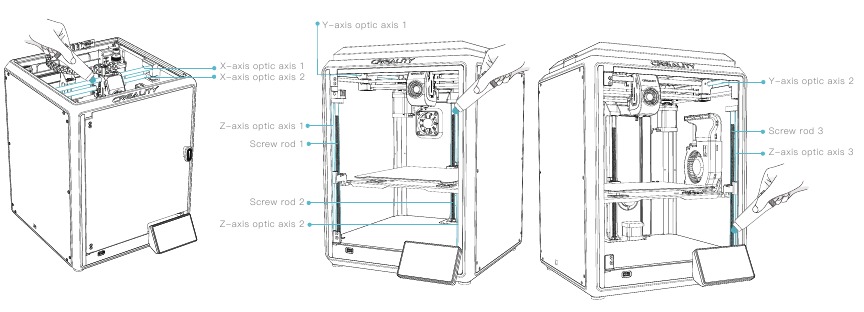 Creality - K1 - Lubrication and maintenance Lubrication and maintenance