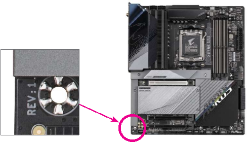 Gigabyte - B650 AORUS ELITE AX - Identifying Your Motherboard Revision Identifying Your Motherboard Revision