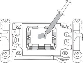 Gigabyte - B650 AORUS ELITE AX - Installing the CPU Cooler - Step 1 Installing the CPU Cooler - Step 1