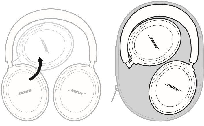 Bose - QuietComfort Ultra Headphones - STORE THE HEADPHONES - Step 4 STORE THE HEADPHONES - Step 4