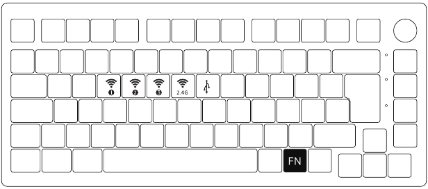 Akko - 5075B Plus-UK - Connection usage guide Connection usage guide