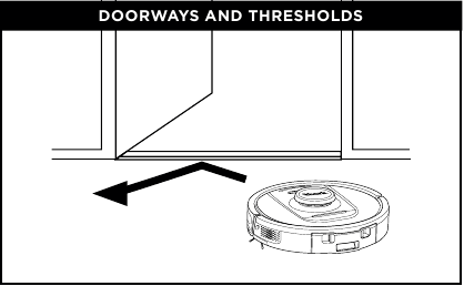 Shark - Detect Pro RV2820AE - Сrossing the thresholds feature Сrossing the thresholds feature