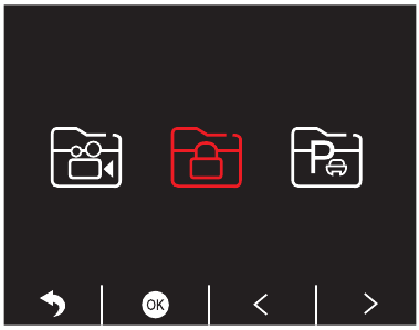 Kingslim - D1 PRO - Playing back Locked Videos - Step 1 Playing back Locked Videos - Step 1