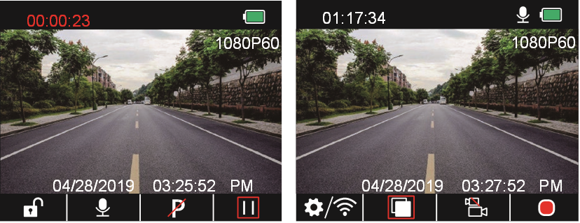 Kingslim - D1 PRO - Playing back Videos on Dash Camera - Step 1 Playing back Videos on Dash Camera - Step 1