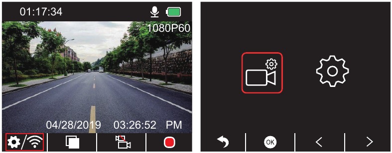 Kingslim - D1 PRO - Video Settings Video Settings