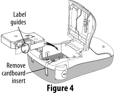Dymo - LabelManager 260P - Inserting the Label Cassette - Step 2 Inserting the Label Cassette - Step 2