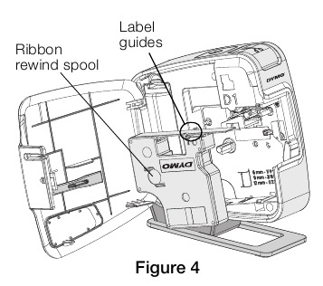 Dymo - LabelManager PnP - Inserting the Label Cassette - Step 1 Inserting the Label Cassette - Step 1