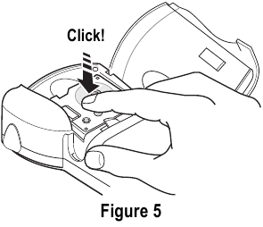 Dymo - RhinoPRO 3000 - Inserting the Tape Cassette - Step 2 Inserting the Tape Cassette - Step 2