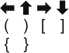 Dymo - RHINO 4200 - Arrows and Brackets Arrows and Brackets