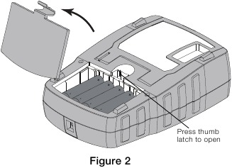 Dymo - RHINO 4200 - To insert the batteries To insert the batteries