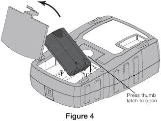 Dymo - RHINO 4200 - To insert the battery pack To insert the battery pack