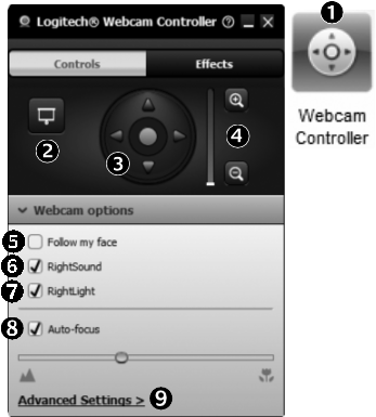 Logitech - C910 - Fine tuning your webcam during a video call Fine tuning your webcam during a video call