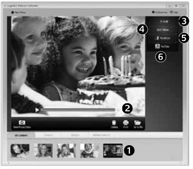 Logitech - C910 - For Windows and Mac: Viewing and sharing using the Gallery For Windows and Mac: Viewing and sharing using the Gallery