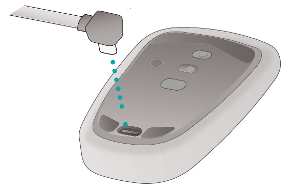 Logitech - T630 - Charge the battery Charge the battery