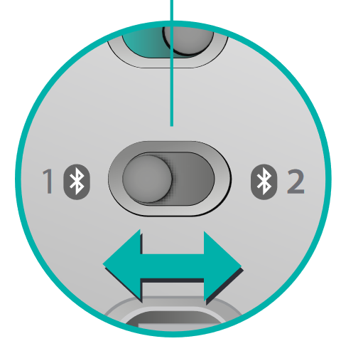 Logitech - T630 - Set up Bluetooth - On your mouse - Step 2 Set up Bluetooth - On your mouse - Step 2