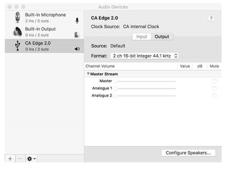 Cambridge Audio - EDGE A - How to connect a Mac - Step 2 How to connect a Mac - Step 2