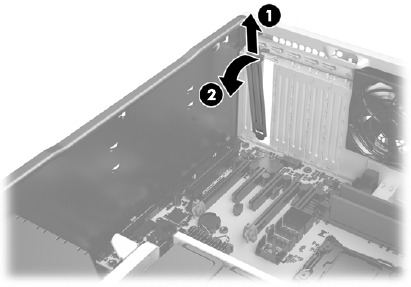 HP - Z Turbo Drive Quad Pro - Installing in an HP Z640 Workstation - Step 2 Installing in an HP Z640 Workstation - Step 2