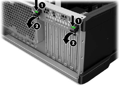 HP - Z Turbo Drive Quad Pro - Installing in an HP Z640 Workstation - Step 1 Installing in an HP Z640 Workstation - Step 1