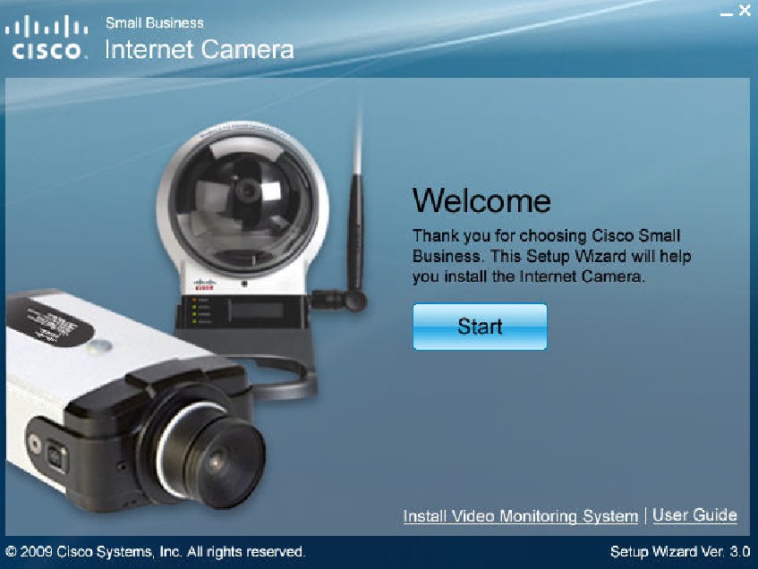 Cisco - PVC2300 - Configuration - Step 2 - Click the Start button Configuration - Step 2 - Click the Start button