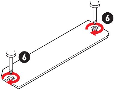 MSI - PRO B660M-A WIFI DDR4 - Installing M.2 module - For M2_1 slot - Step 3 Installing M.2 module - For M2_1 slot - Step 3
