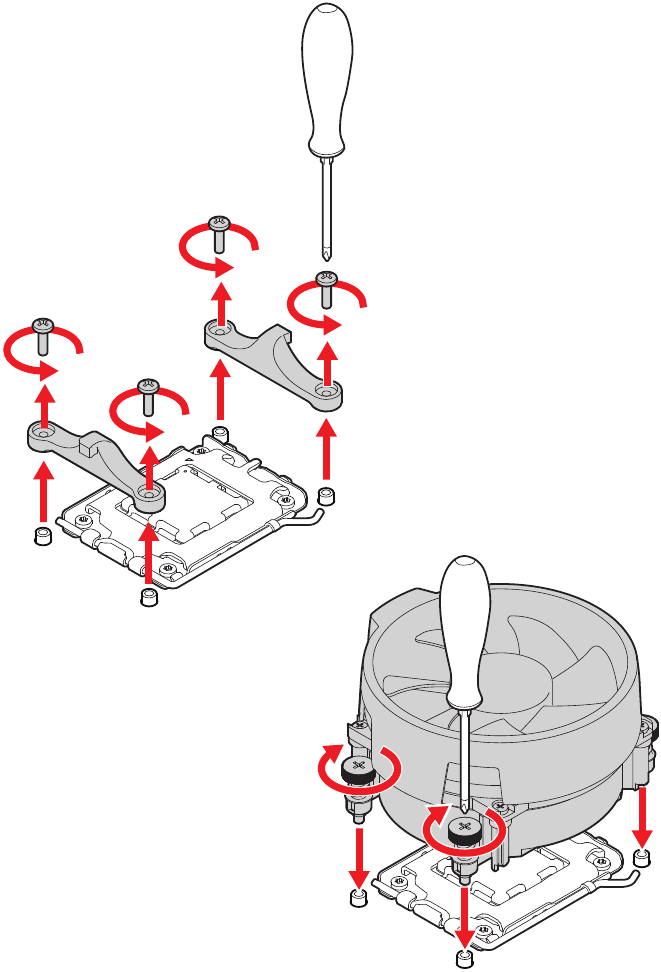 MSI - MPG B650I EDGE WIFI - Install the heatsink Install the heatsink