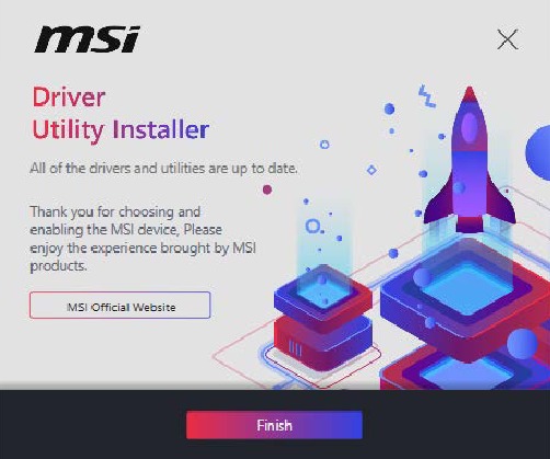 MSI - MPG B650I EDGE WIFI - Installing Drivers - Step 3 Installing Drivers - Step 3