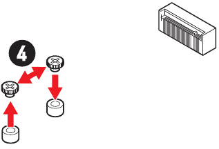 MSI - MPG B650I EDGE WIFI - Installing M.2 module into M2_1 slot - Step 3 Installing M.2 module into M2_1 slot - Step 3