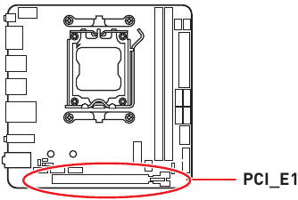 MSI - MPG B650I EDGE WIFI - PCIe Expansion Slot PCIe Expansion Slot